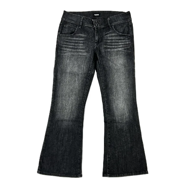 Jeans Boot Cut By Hudson In Black Denim, Size: 4