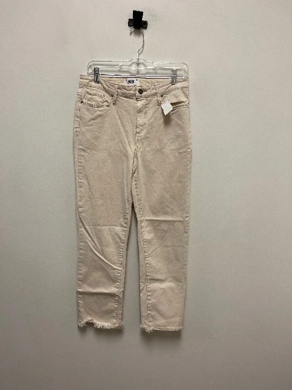 Jeans Designer By Paige In Cream, Size: 8