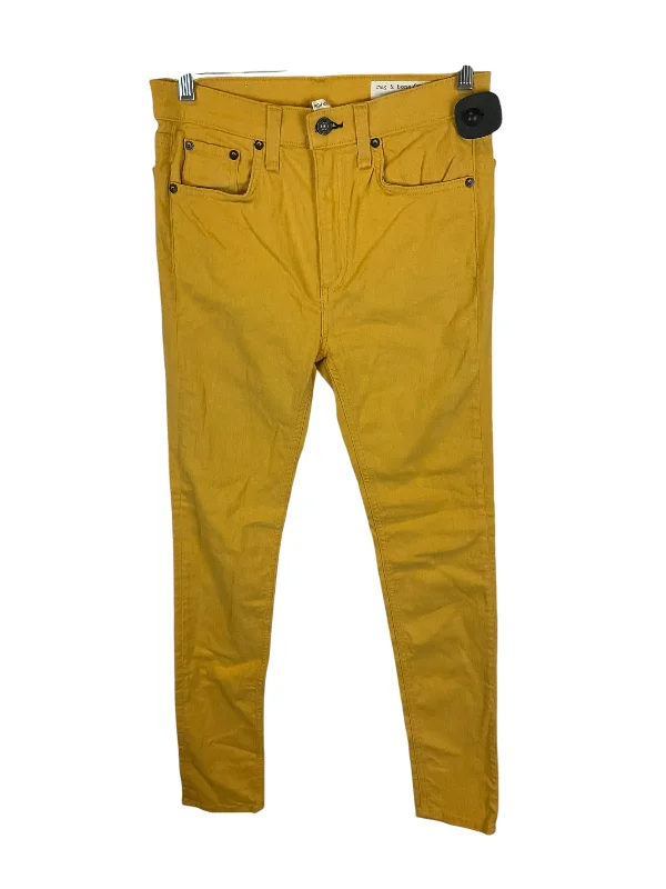 Jeans Designer By Rag & Bones Jeans In Yellow Denim, Size: 4