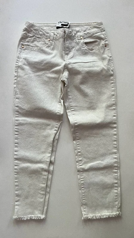 Jeans Straight By 1822 Denim In Cream, Size: 4