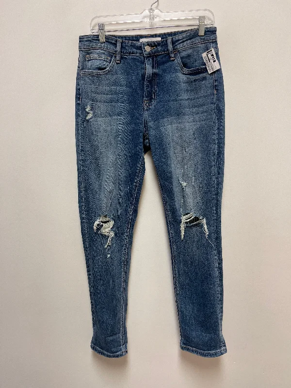 Jeans Straight By Flying Monkey In Blue Denim, Size: 6