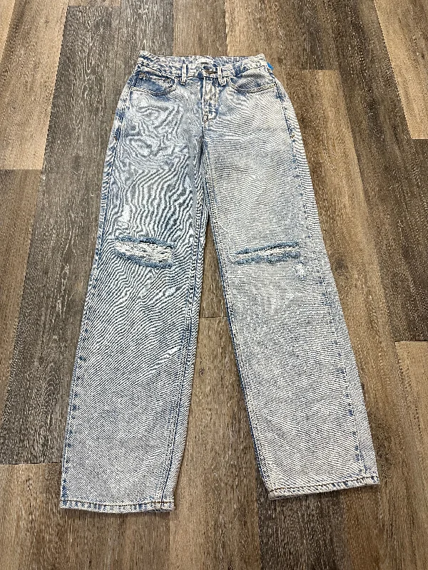 Jeans Straight By Good American In Blue Denim, Size: 00