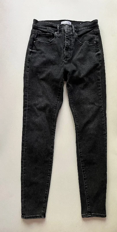 Jeans Straight By Loft In Black, Size: 6