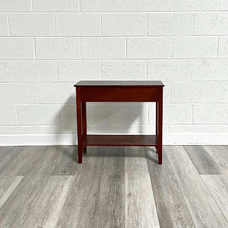 End Table with Sliding drawer and A Lower Shelf