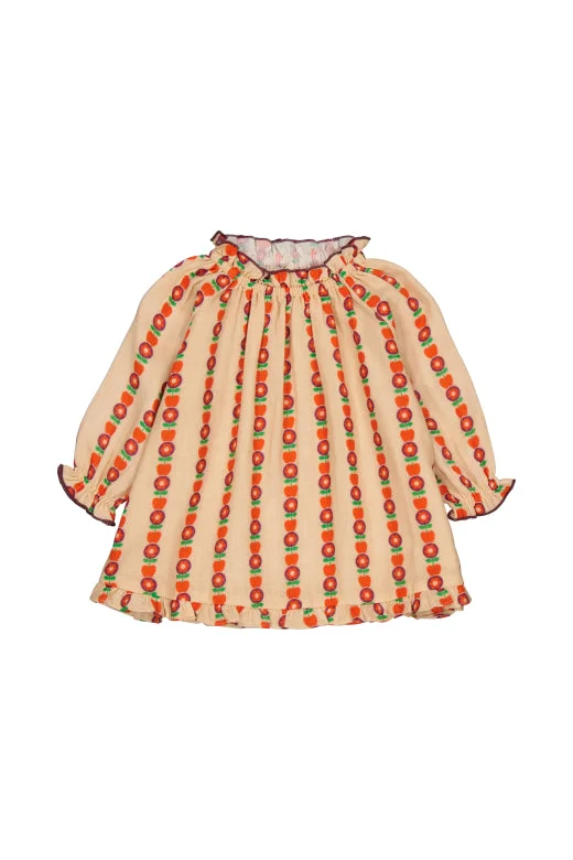 Malou dress Pomline Apricot