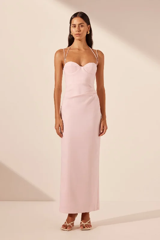 LANI BUSTIER MAXI DRESS - FAIRYFLOSS