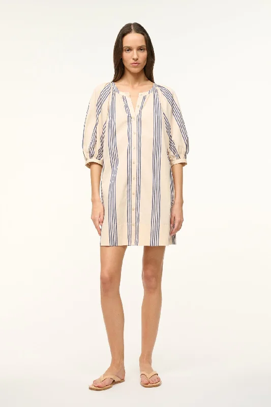 MINI VINCENT DRESS | MARINE BAYADERE STRIPE