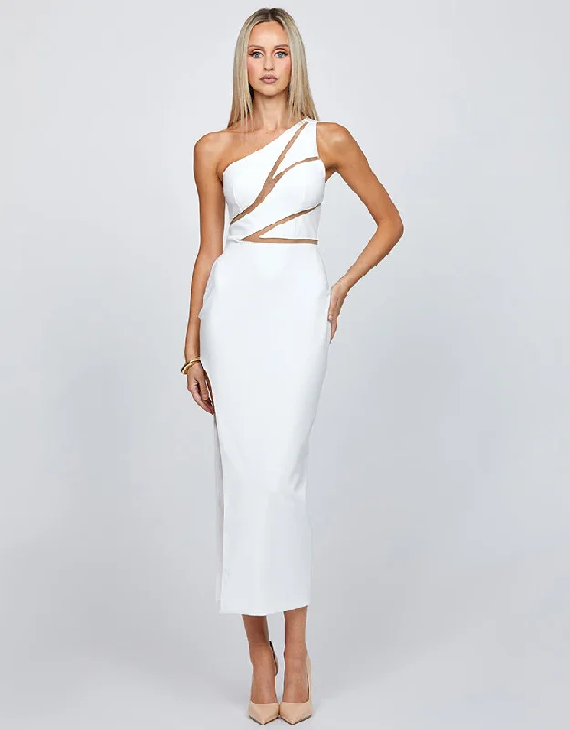 NARA ONE SHOULDER MIDI BL72D68S