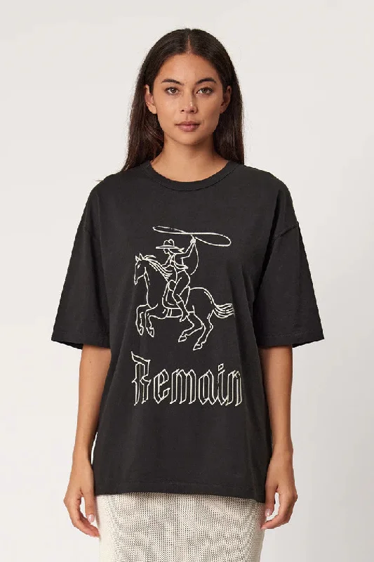 Remain - Bandida Tee, Washed Black