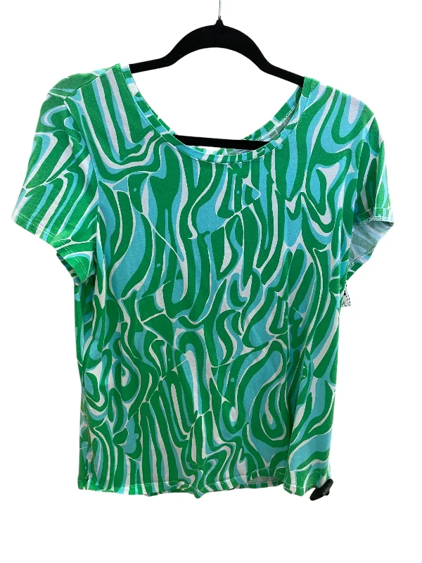 Top Short Sleeve By Lilly Pulitzer In Green, Size: Xl