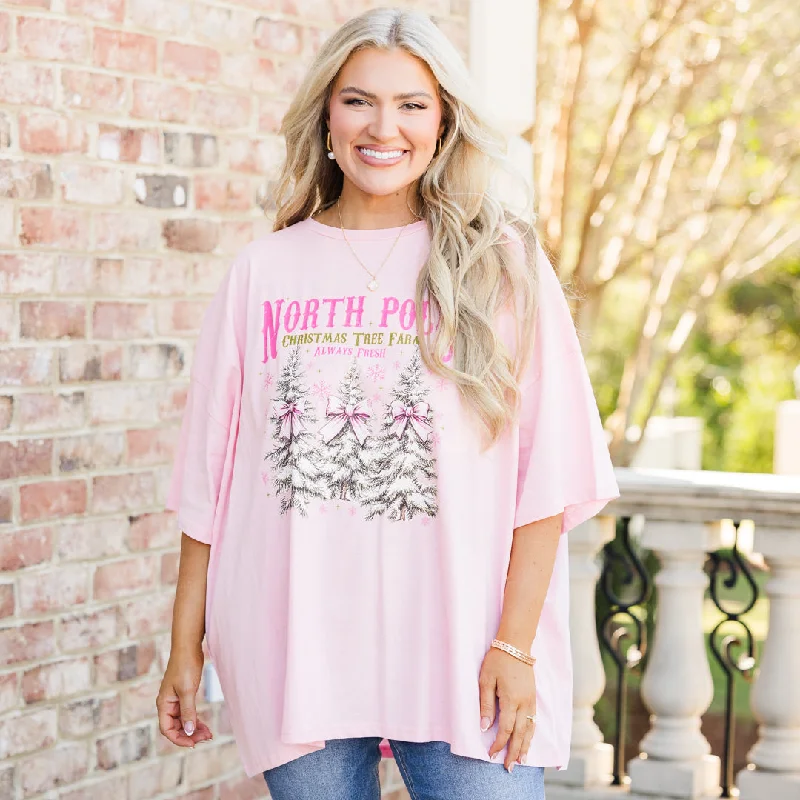 Tree Farm Boyfriend Tee, Dusty Pink