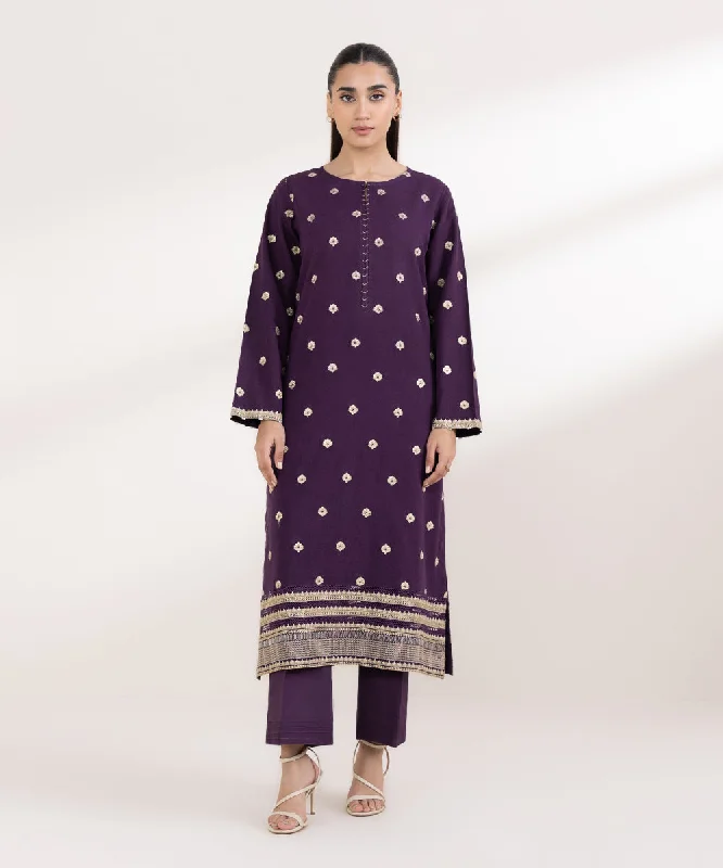 Embroidered Karandi Shirt