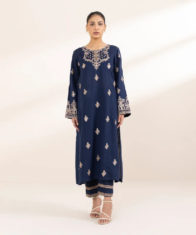 Embroidered Karandi Shirt