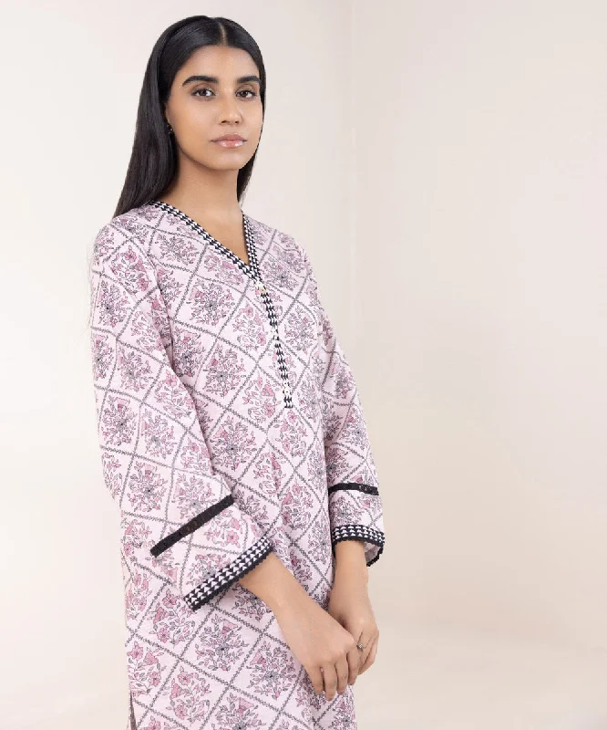 Printed Khaddar Shirt