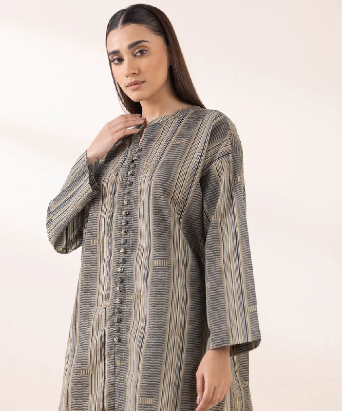 Printed Khaddar Shirt