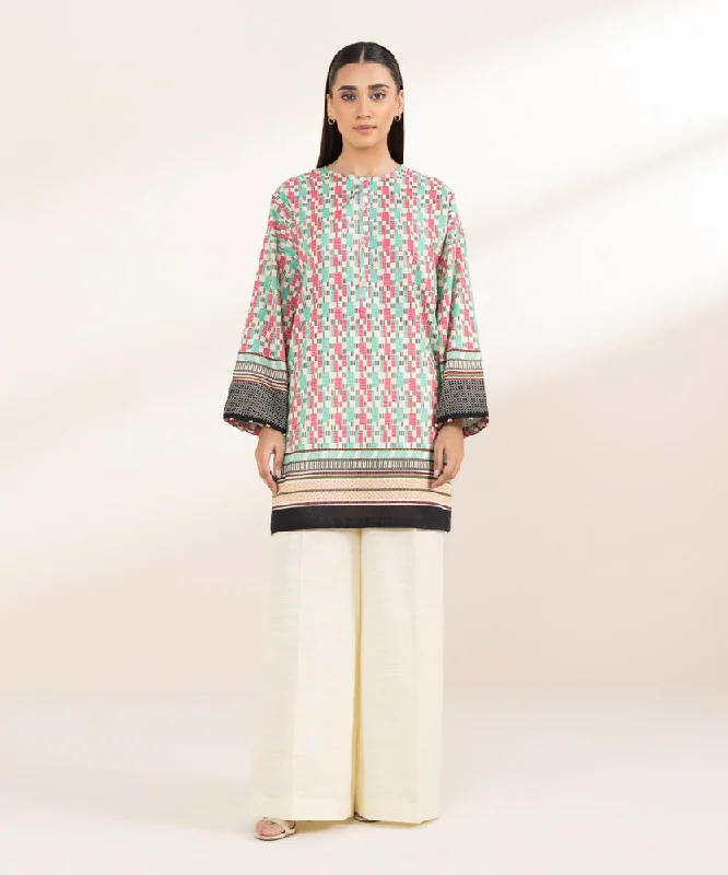 Printed Khaddar Shirt