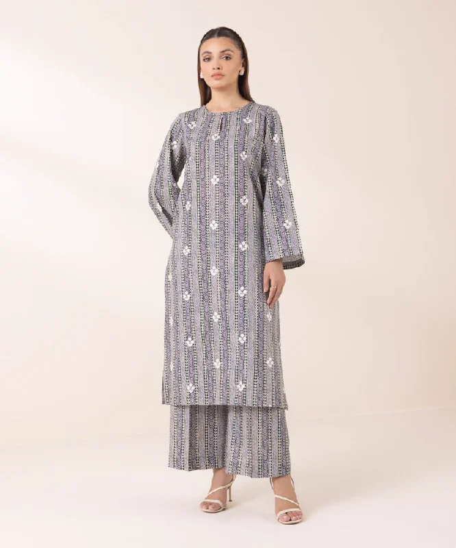 Embroidered Light Khaddar Shirt