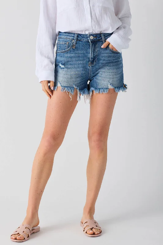 Risen Denim Shorts