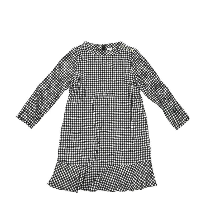 Dress Casual Midi By J. Crew In Black & White, Size:Xl