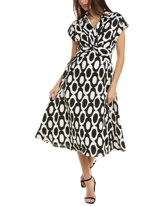 Gracia Twisted Front Midi Dress