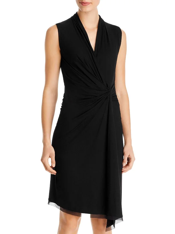 Maureen Jersey Twist Front Midi Dress