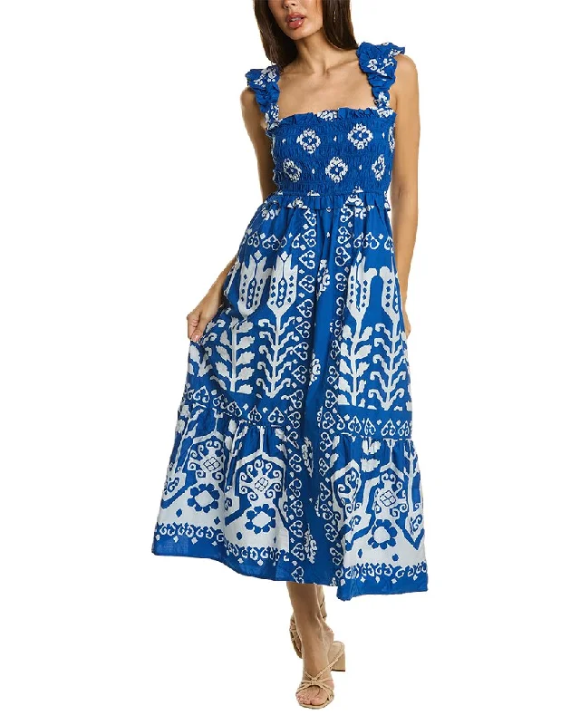 SEA NY Sonia Smocked Maxi Dress