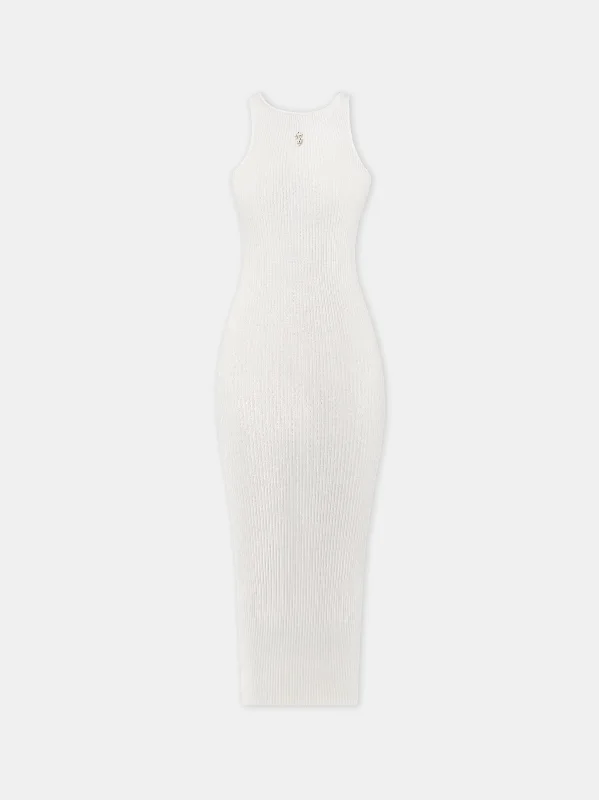 WOMEN - WOMEN'S AMIRI STACKED MAXI DRESS - Alabaster