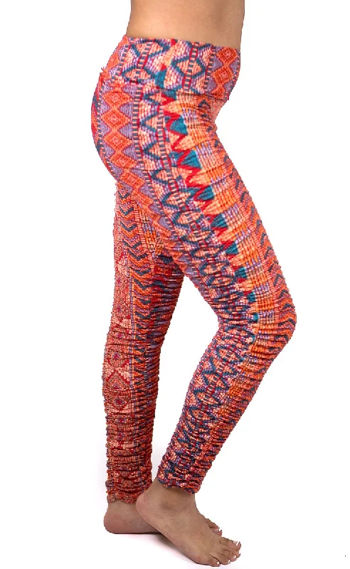 Ruched Print Legging