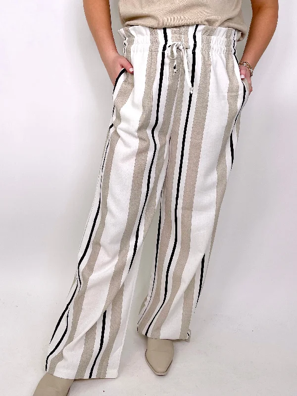 The Gretta Striped Wide Leg Pant