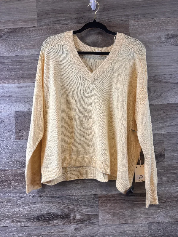 Top Long Sleeve Basic By Ana In Yellow, Size: M