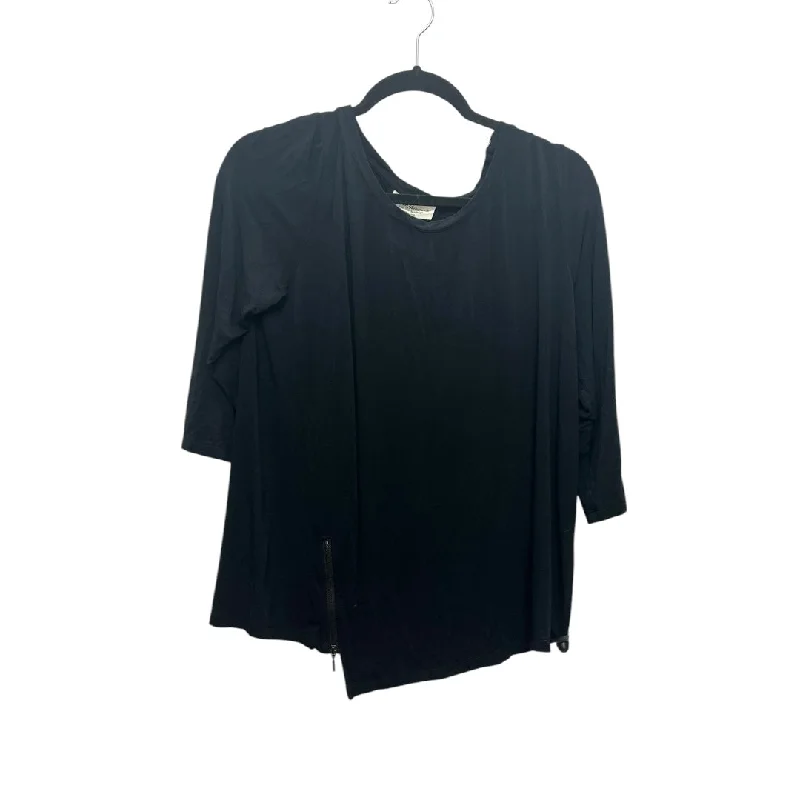 Top Long Sleeve Basic By Norm Thompson In Black, Size: M