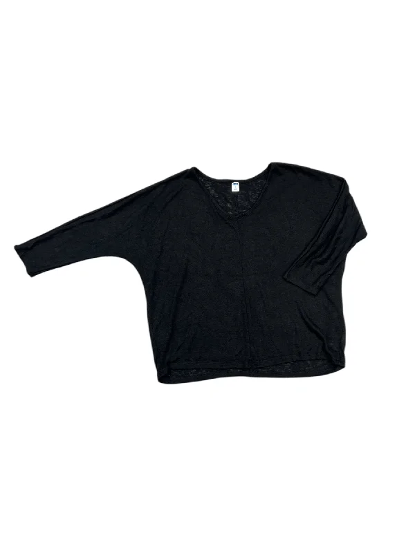 Top Long Sleeve Basic By Old Navy In Black, Size: M