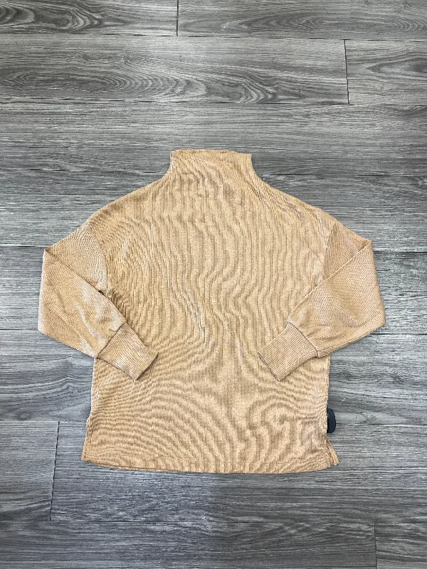 Top Long Sleeve By Ann Taylor In Tan, Size: Sp