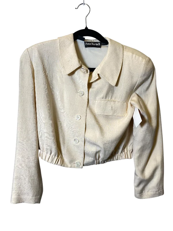 Top Long Sleeve By Anne Klein In Cream, Size: Xs