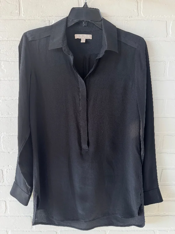 Top Long Sleeve By Banana Republic In Black, Size: S