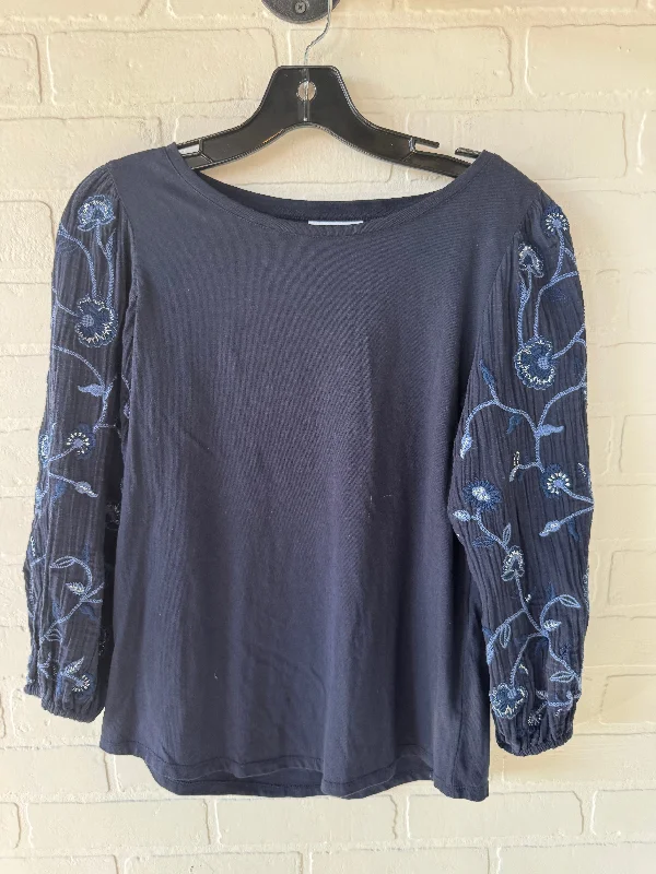 Top Long Sleeve By Chicos In Blue, Size: S