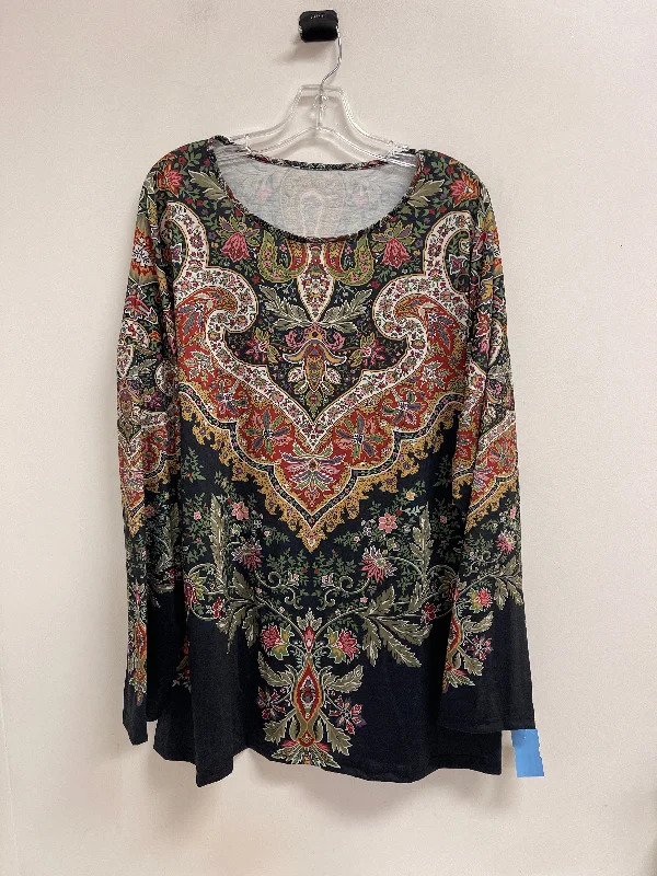 Top Long Sleeve By Clothes Mentor In Multi-colored, Size: 3x