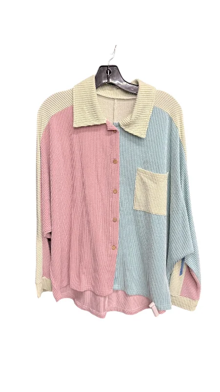 Top Long Sleeve By Clothes Mentor In Multi-colored, Size: S