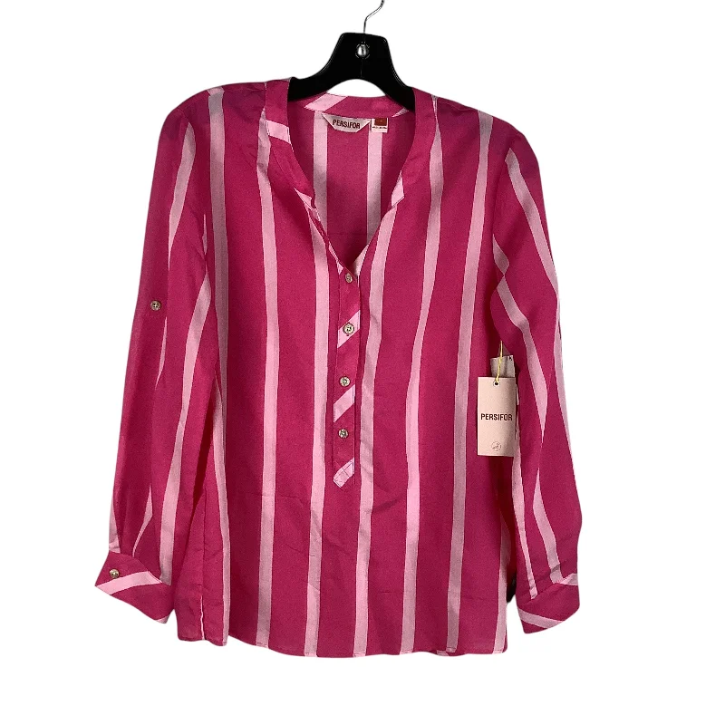 Top Long Sleeve By Clothes Mentor In Pink, Size: S