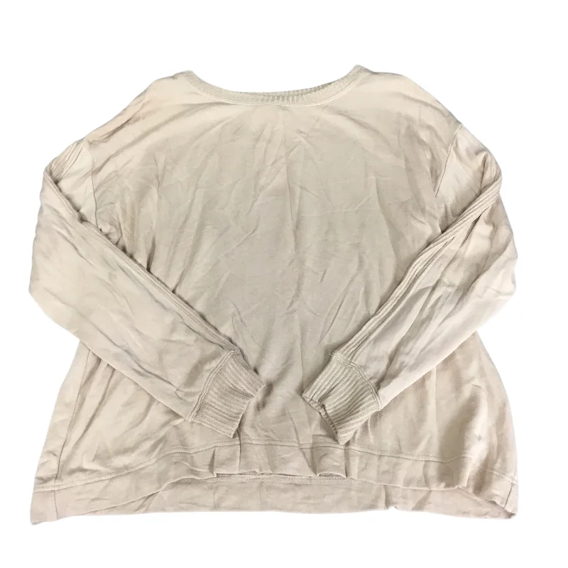 Top Long Sleeve By Clothes Mentor In Tan, Size: M