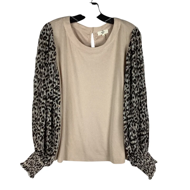 Top Long Sleeve By Entro In Animal Print, Size: L