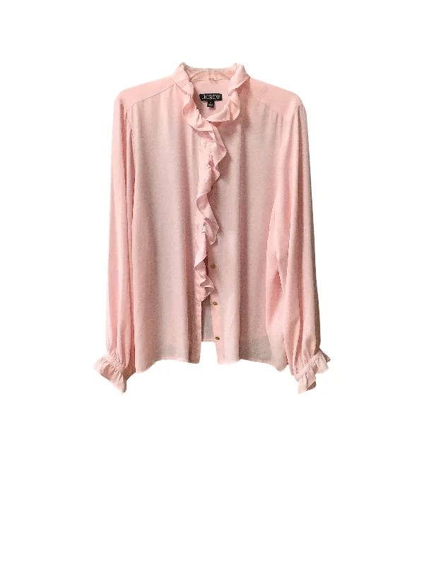 Top Long Sleeve By J. Crew In Pink, Size: 22