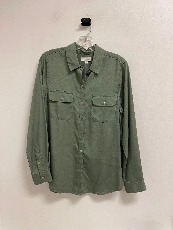 Top Long Sleeve By Lucky Brand In Green, Size: M