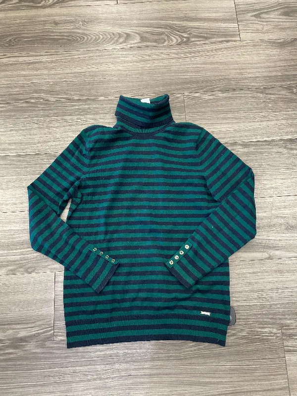 Top Long Sleeve By Tommy Hilfiger In Blue & Green, Size: L